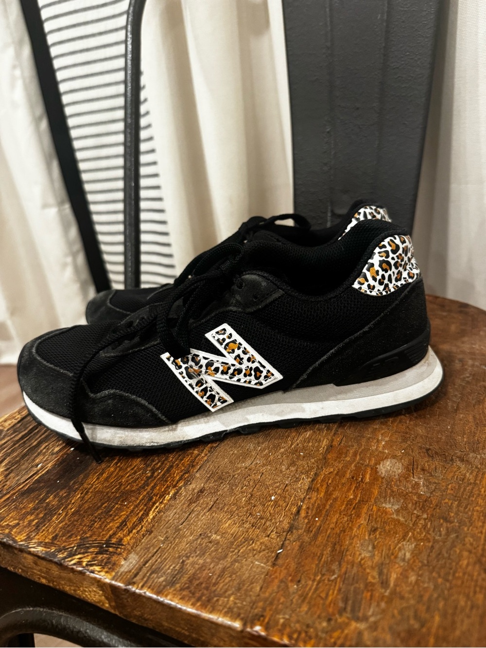 New Balance 515 Women’s Size 8 Black Leopard Print Sneakers WL515AH3